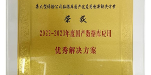 喜报|星瑞格荣获“2022-2023年度国产数据库应用优秀解决方案”奖项